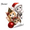 Christmas Gifts for Friends Window Stickers, Static Cling Santa Claus Snowman Reindeer Decals, Cute Animal Art Holiday Glass Clings Home Storefront