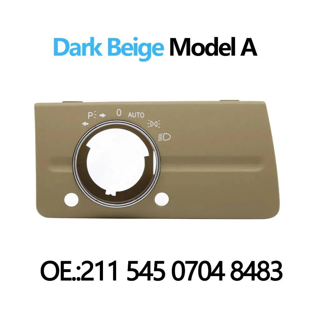 LHD Front Left Dashboard Headlight Lamp Switch Cover Trim Replacement For Mercedes Benz W211 E Class 320 350 550 2003-2008