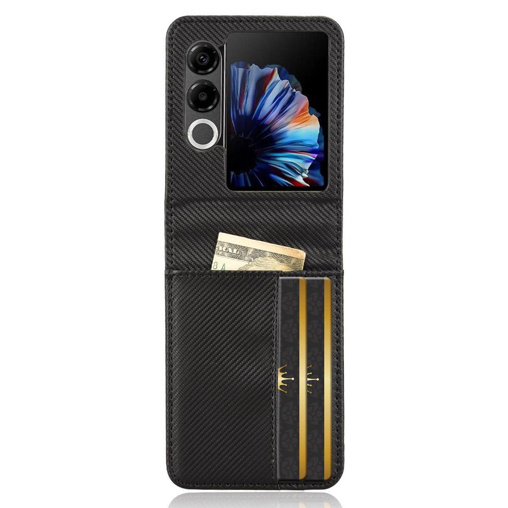 For ZTE nubia Flip2 5G Etui PU Lær+PC Kortholder Mobiltelefondeksel
