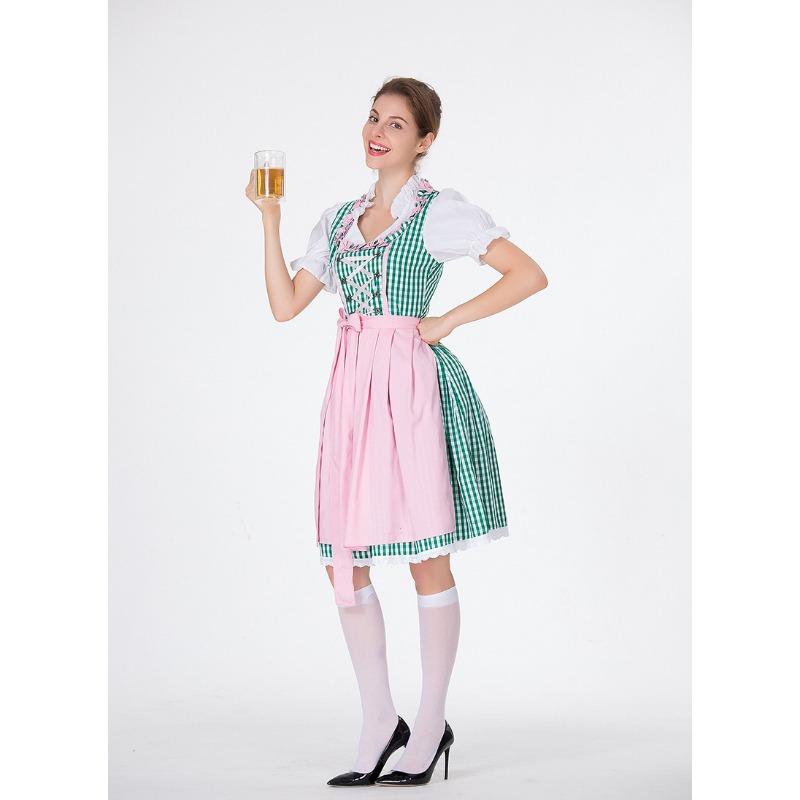Adult Ladies Oktoberfest Costume Beer Girl Dress Stage Performance Costume Maid Costume Set