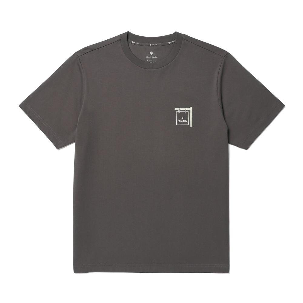 [Snowpeak] Aerocool Mug Graphic Short Sleeve T-Shirt Charcoal (S26MUFTS74)