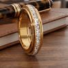 Eleganter Vollbohr-Ring Minimalistischer Fingerring Mode Drehbarer Ring Party