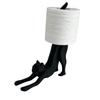 Cat Toilet Paper Holder Desktop Fun Roll Paper Holder Black Leopard Cat Toilet Roll