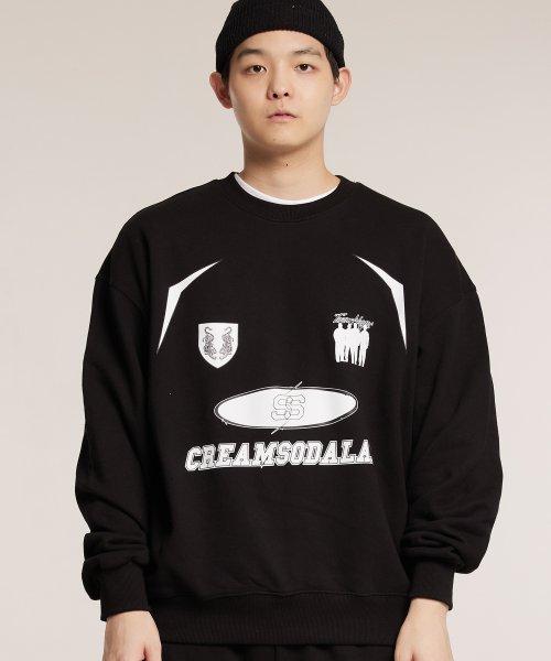 Cream Soda Lab Crsdel Teamplay Sweatshirt Black White L