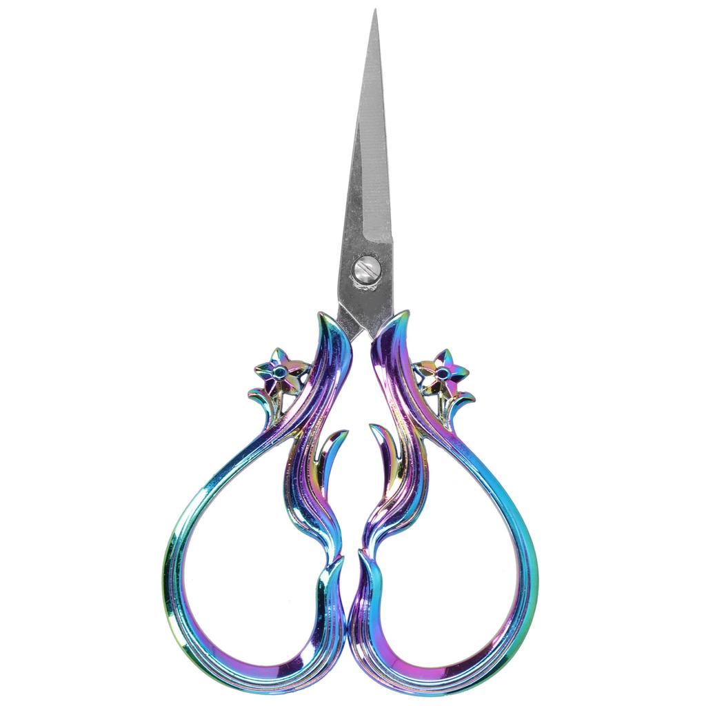 Retro Scissor Stainless Steel Craft Embroidery DIY Needle Art Work Sewing SuppliesMulticolor