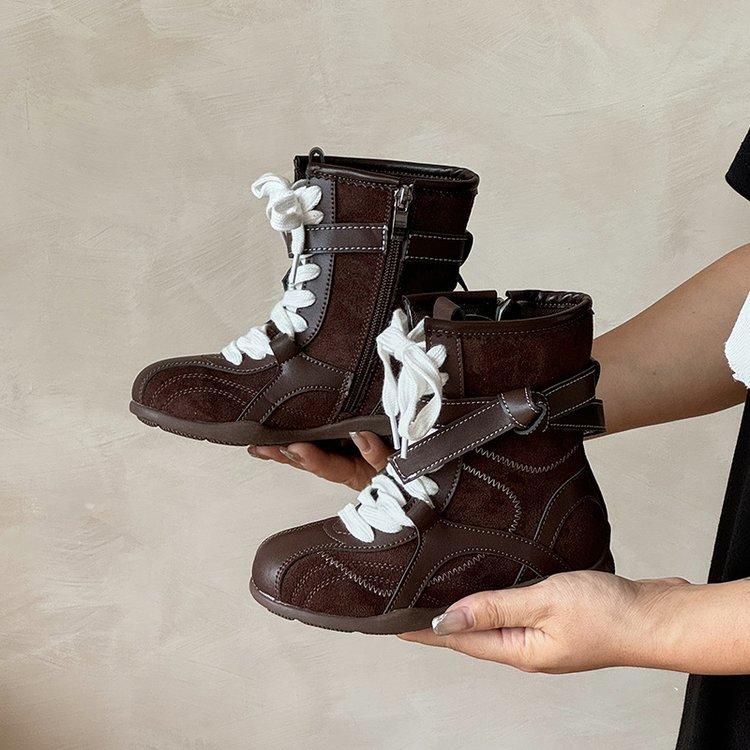 

Полусапожки монгольские одинарные, ковбойские сапоги в западном стиле, осень 2025, новые, детские, для девочки, луговые, коричневые, модель для подиума 37 yards inner length 23.5cm