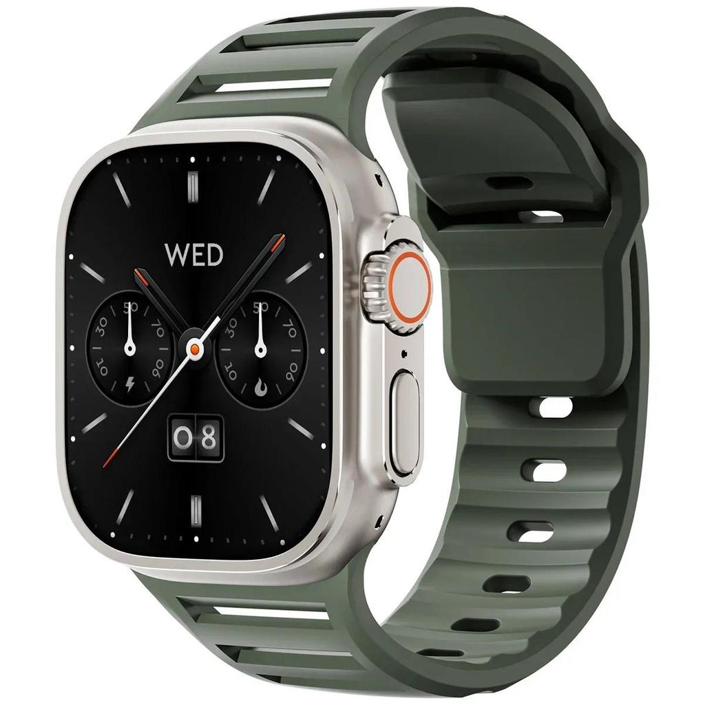 Silicone Strap compatible for Apple watch Ultra 3 2 1 49mm 46mm 45mm 44mm 42mm for iwatch Series 11 10 9 8 7 6 SE 5 4 3 2 1