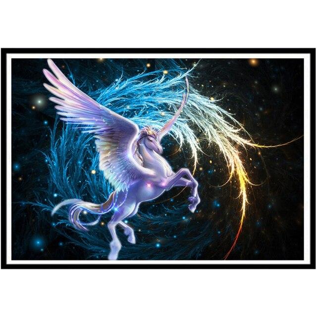 5D Diamond Painting Animal DIY Round Diamond Steed Embroidery Puzzle Mosaic Pattern Children Home Decoration Handmade Gift