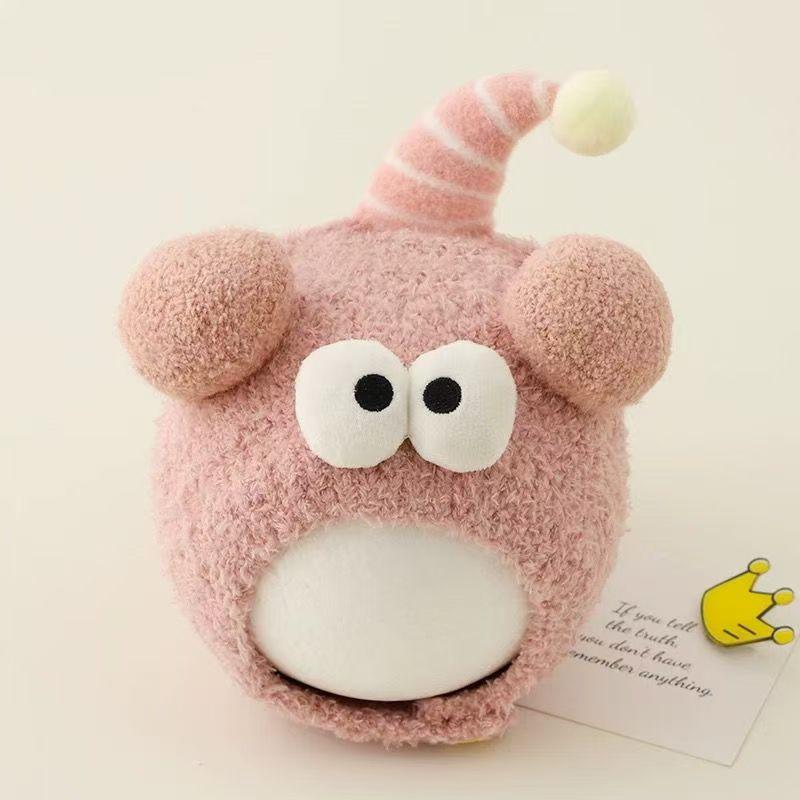 Infant Hats Autumn and Winter Super Cute Funny Wool Ear Protectors Winter Boys and Girls Baby Warm Plush Hats