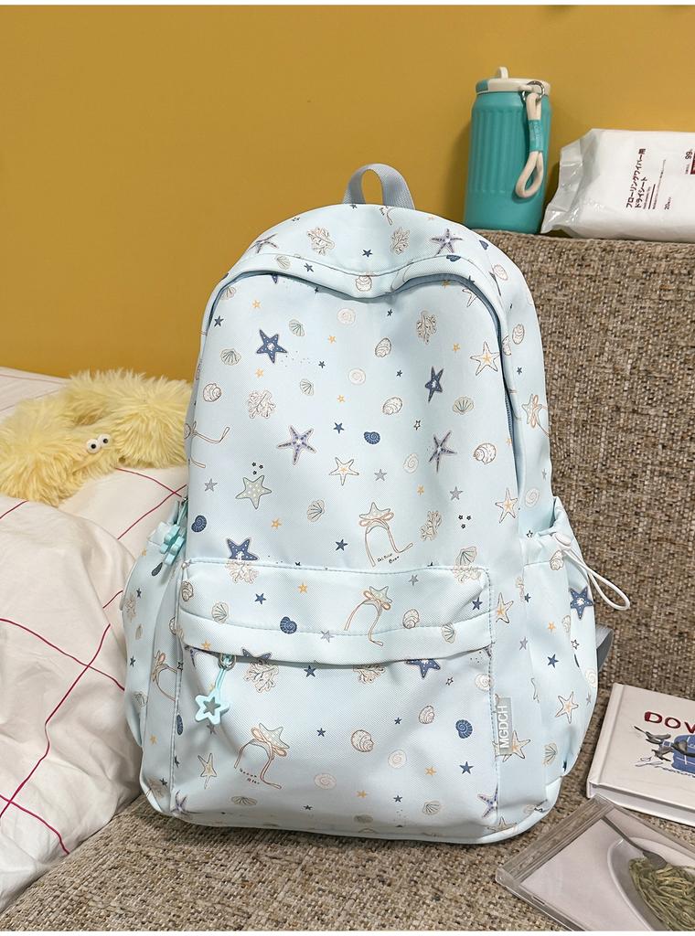 Schoolbag Korean small fresh schoolbag lightweight large capacity high school backpack female college student simple fashion star backpack