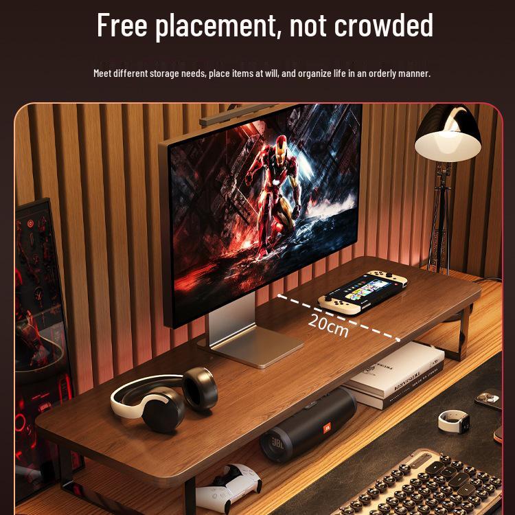 Gaming Desktop & Monitor Stand with Storage