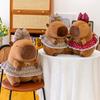 New Cute Capybara Flower Skirt Plush Toy for Girls High-value Kapibara Doll Children Doll Gift