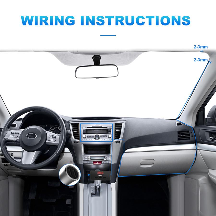 New 4-channel High Power Output In-Dash Car Stereo Aux USB/SD/FM/WMA/MP3/WAV Radio Player +Car DAB Radio Signal Receiver  Antenna  DAB Decoding Box