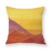 Painted Snow Mountain Sunset Colorful Sky Retro Pillow Case Sofa Model Room Decoration Pillow