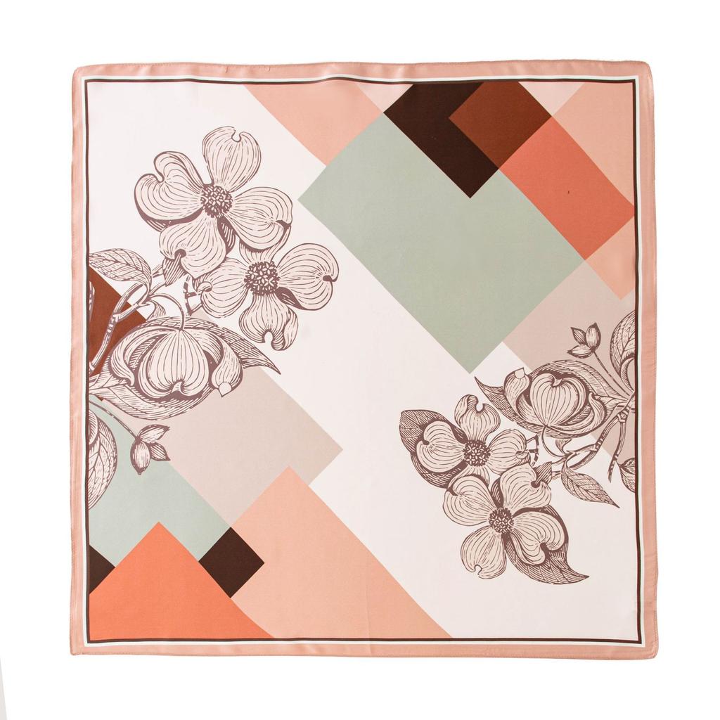 Mulberry silk scarf  four seasons versatile art flower printing yarn thin sunscreen shawl dual-purpose