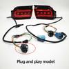 2PCS LED Reflector For Toyota Land Cruiser Prado 150 LC150 FJ150 GRJ150 2010 -  Rear Bumper LED Tail Light Brake Light