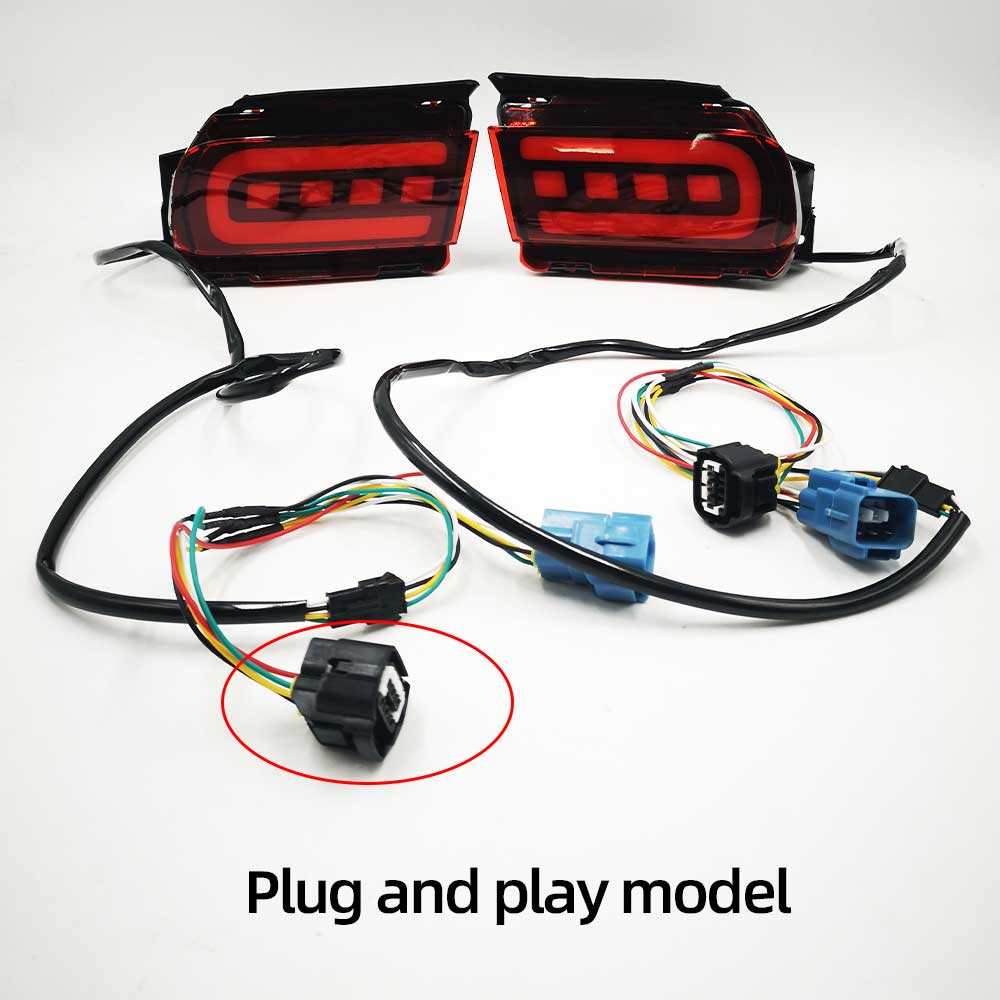 2PCS LED Reflector For Toyota Land Cruiser Prado 150 LC150 FJ150 GRJ150 2010 - Rear Bumper LED Tail Light Brake Light