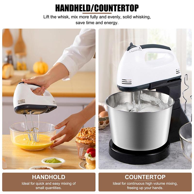 Handmixer Electric Handheld - 7 Speed Portable Kitchen Mixer Electric With 5 Stainless Steel Accessories Whisk