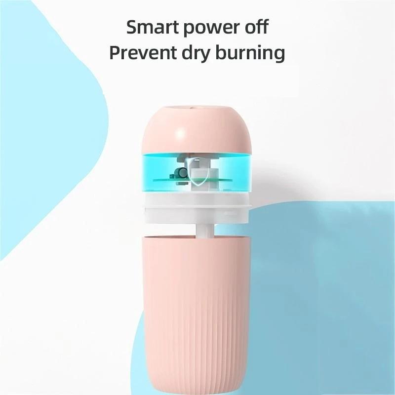 420ML USB Silent Air Humidifier Gentle Night Light Aroma Diffuser Car Fresher Purifier Spray Work For 8-12 Hours Home Appliance