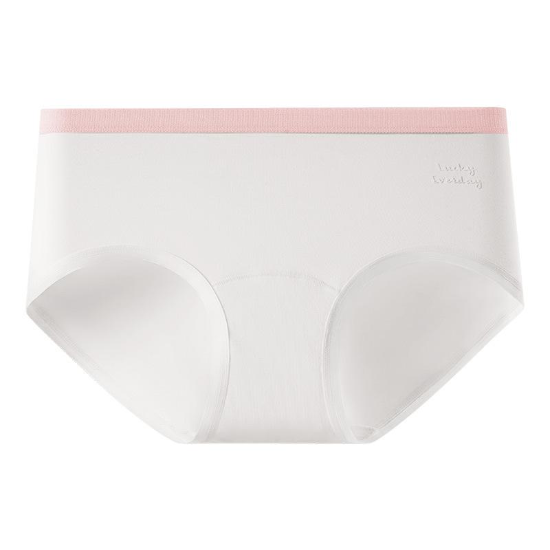 Plus Size Women's Spring and Summer Cotton Anti Bacterial Extended Mid Waist Briefs