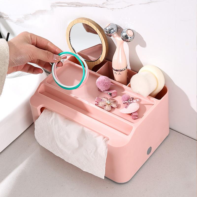 Cutie de șervețele Suport pentru șervețele Depozitare telecomandă Organizator de birou Multifuncțional Recipient pentru diverse Depozitare Acasă