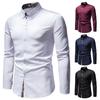 Herren Slim Fit Colorblock Langarmhemd