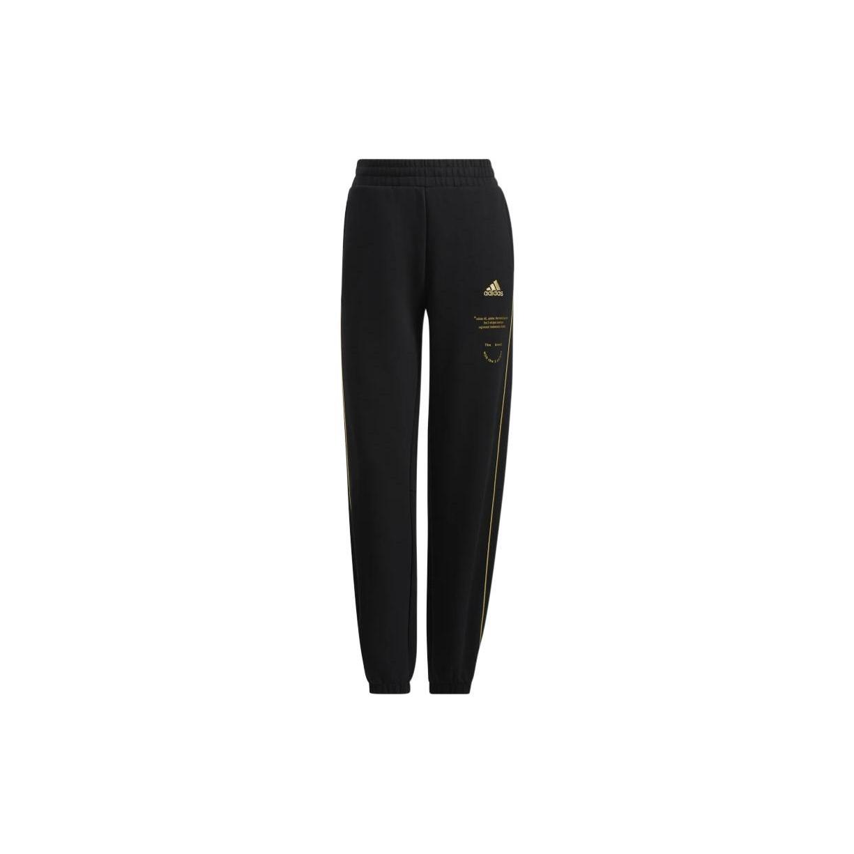 (WMNS) adidas Adi Logo Pants Asia Sizing  Black  Women s HG1829 M