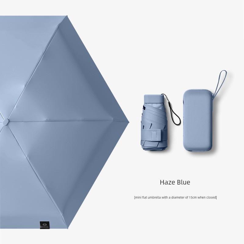 Capsule Sun Umbrella, Sun Protection, Uv Protection, Dual-Use for Sun and Rain, Mini 40% off Fold, Ultra-Light, Compact, Portable m