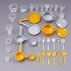 Miniature Food Toy Set: Dollhouse Cookware Model with Cup, Pot, and Pan - DIY Plastic Kitchen Accessories