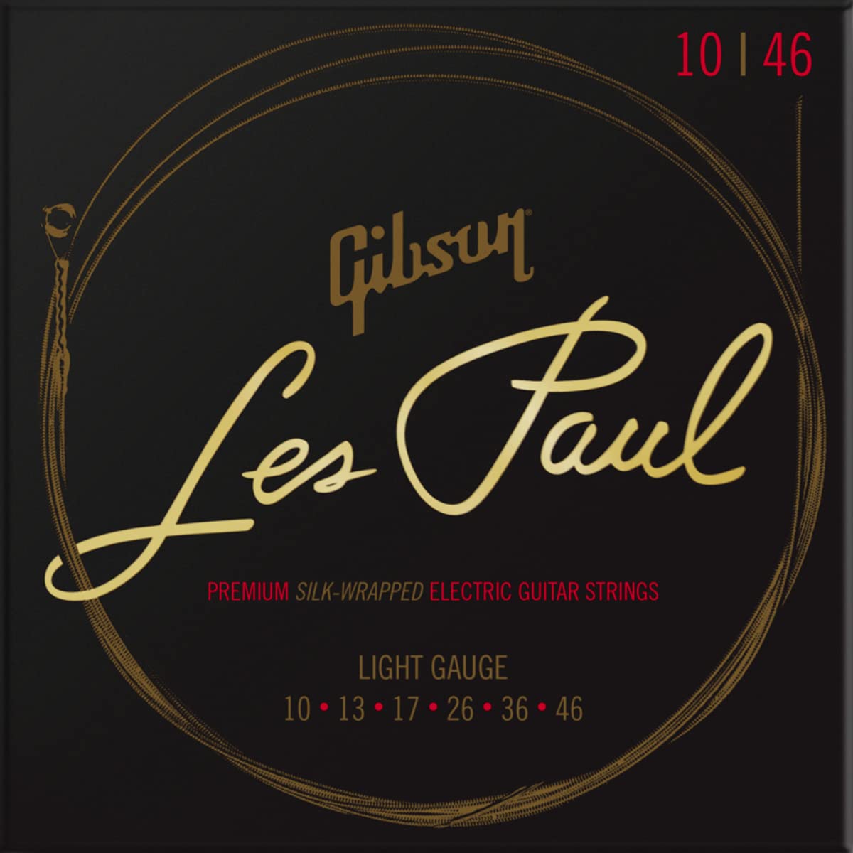 

GibsonLes Paul Premium Electric Guitar Strings Light Gauge 10-46 Gibson Electric Guitar Strings