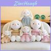 Chinese Style Bunny Plush Toy With Soft Short Pile Fabric For Children And Collectors