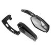 Modern Motorcycle Accessory Mirror Shatter Resistant Glass ABS Housing Easy Angle Adjustment Suitable for Scooters Bikes