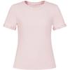 Jiuzi Annacau Elegant Flower Beaded Round Neck T-Shirt