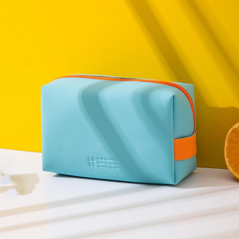 

Женская дорожная косметичка, водонепроницаемая из искусственной кожи, милые яркие цвета, женские косметички, портативная сумка для хранения туалетных принадлежностей, органайзер, коробка