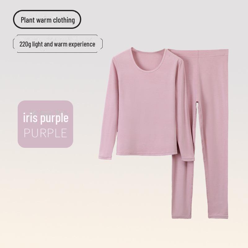 Men's and Women's Lyocelle Velvet Thermal Underwear Set - Warm Autumn and Winter Suit