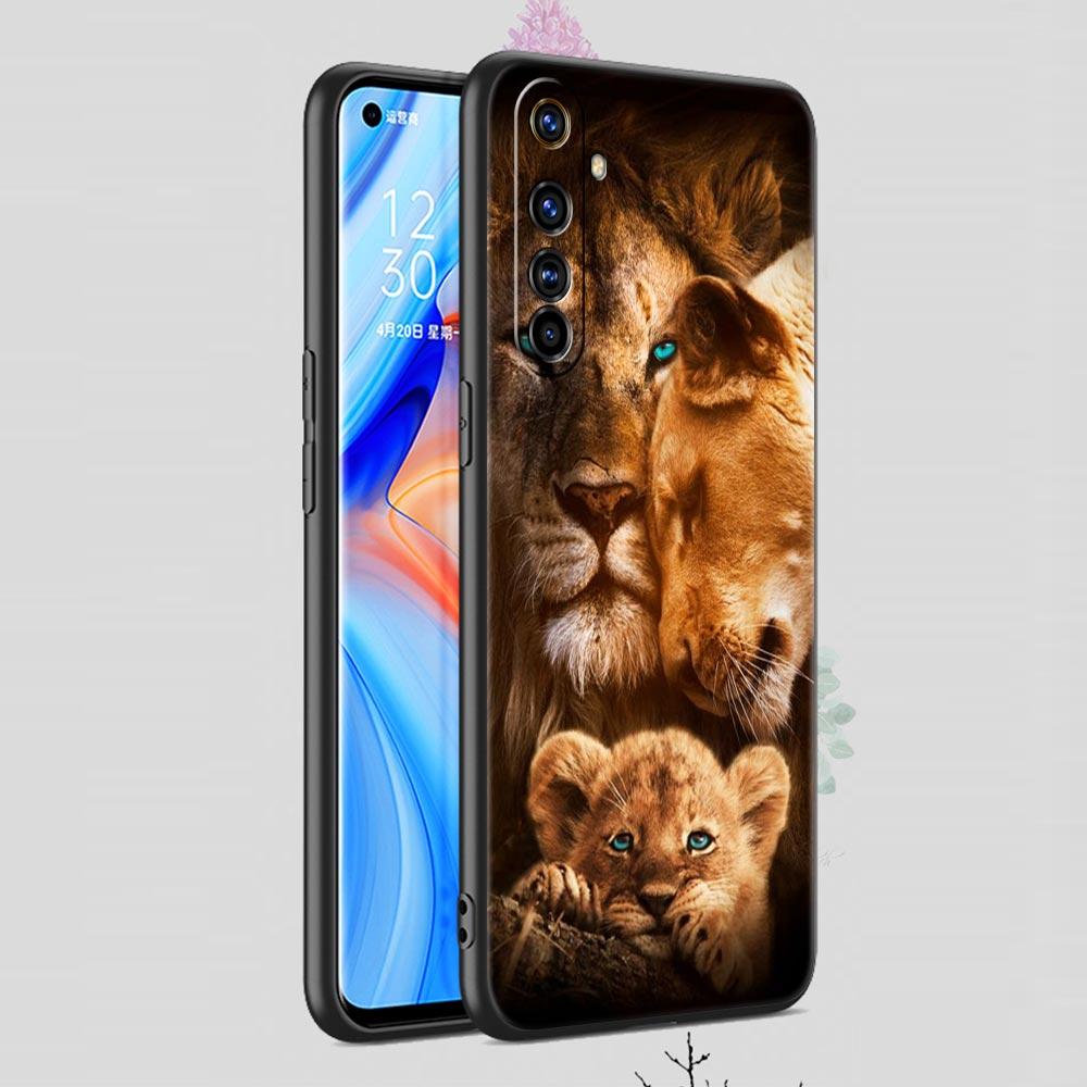 Soft TPU Case For Realme C67 C63 C55 C53 C25 C21 10 11 12 13 GT 2 3 5 Pro Plus 5G Shockproof Phone Cover The Lion Fundas Capas