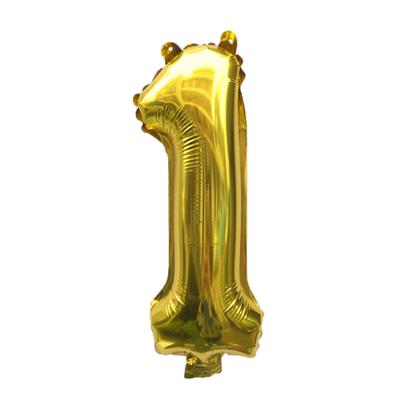 Aluminum Film Foil Number Balloon Wide Application Safe And Durable Numbers 0-9 Foil Balloons