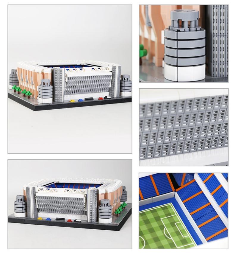 Non-Toxic 3471Pcs New Chamartin Stadium-Madrid Kingdom Of Spain Building Blocks Landmark Construction Bricks Toys For Children Christmas Gift