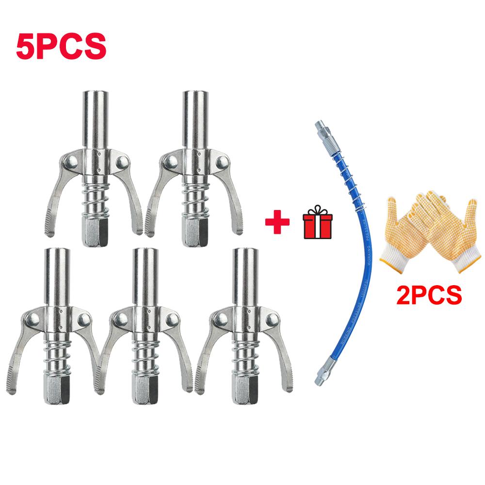 10000PSI High Pressure Grease Coupler Nozzle Hose Pump Syringe Grease Gun NPT1/8 Adapter Brake Oil Change Tools Car Accessories