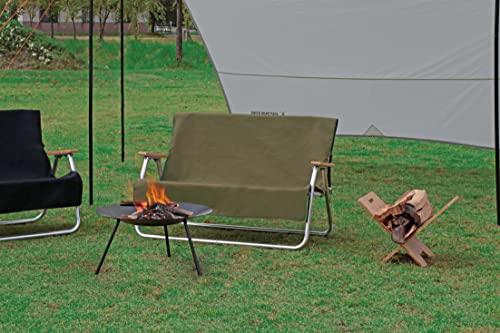 Capa para Banco Captain Stag, À Prova de Fogo, UP-2683, Tecido Retardante de Chamas com Bolso Traseiro, Oliva