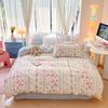 LISM Fresh Floral Bunny Girl 4-Piece Bedding Set