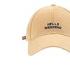 Korean Version Embroidered Letter Baseball Cap for Men and Women, Young Couple Student Hard Top Cap, Japanese Retro Sun Hat