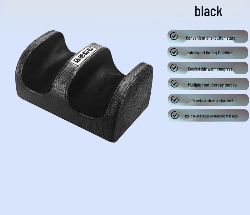 Electric Foot & Calf Kneading Massager - Home Spa Machine UK Standard чёрный