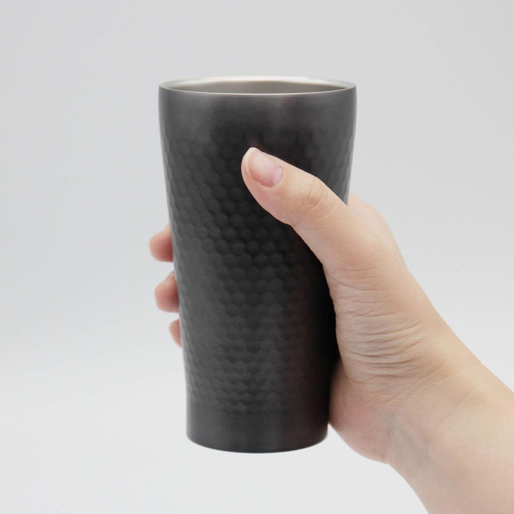 Dolce Duo Thermo Tumbler Day Beer Cup Pair Heat Retention Cold Retention Stainless Steel Vacuum Insulation Double Wall 350ml Grey 2 Pieces Gift Set