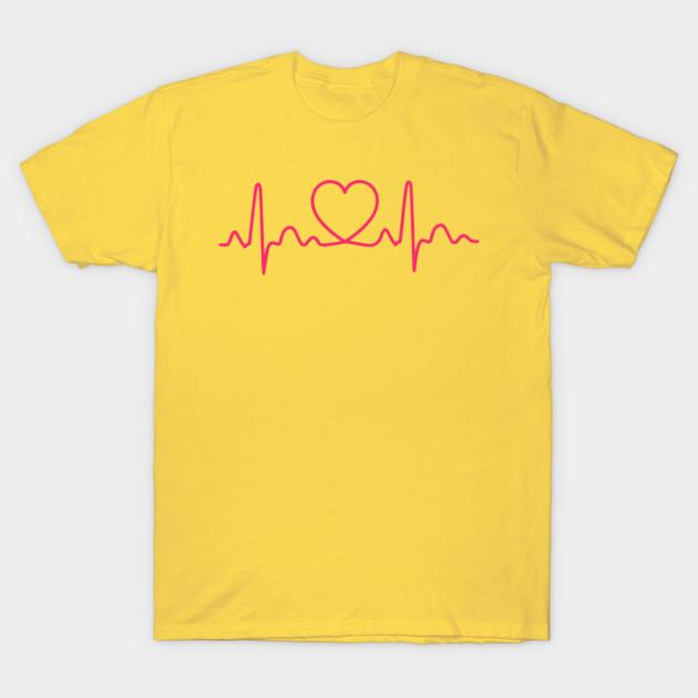 For Women Heartbeat Doctor Nurse Medical Tshirt T Shirt  90S Korean Style Tee 100% Cotton Picture Custom Round Collar