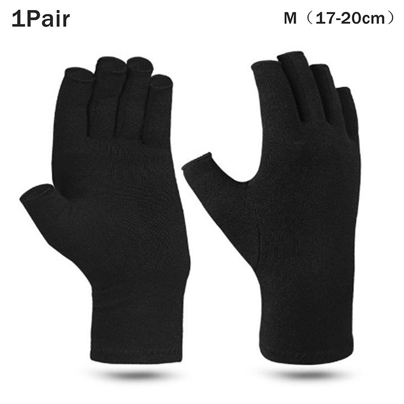 Therapy Compression Arthritis Gloves for Men Half-Finger Wrist Support Hand Joint Pain Relief Health Care Compression Gloves