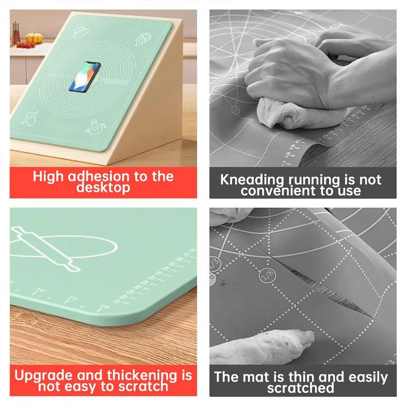 Silicone Mat for Rolling Out Dough, Baking and Freezing