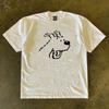 Heavyweight 260g Pure Cotton Short Sleeve Tshirt Surprise Dog Design Versatile For Students And Couples Youthful Summer Fashion