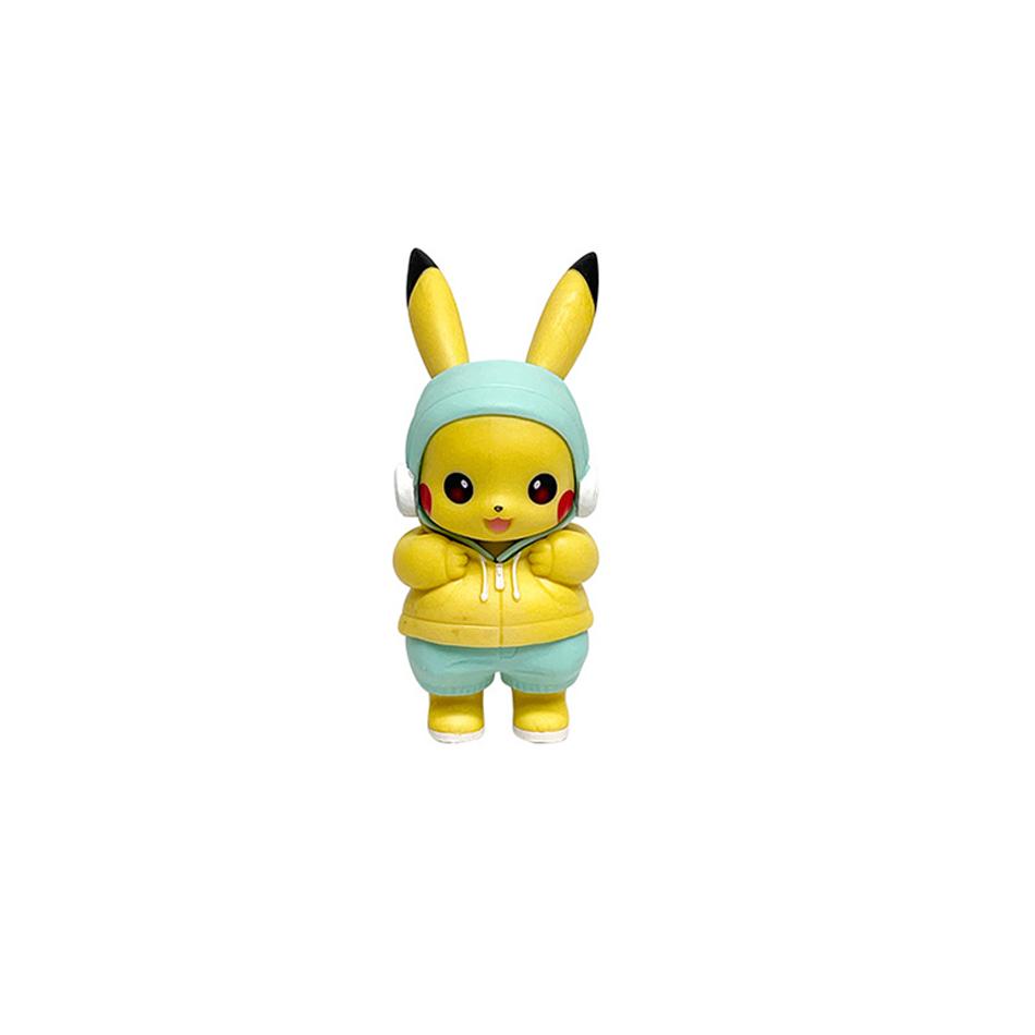 New Pocket Monsters Cartoon Movie Anime Character Pikachu Gengar Mewtwo Gurado Action Model Toy Blind Box Random Trendy Mystery Surprise Collectible