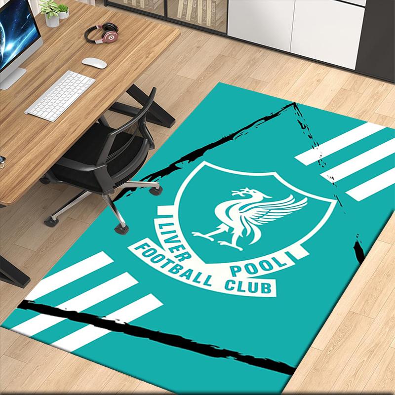 Liverpool Football Club Printed Carpet, for Office Chair Living Room Bedroom Kitchen Room Decor Gifts.